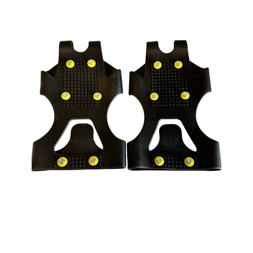Ice Snow Traction Cleats Shoe Grips Black Rubber Spikes Anti Slip Winter Walking